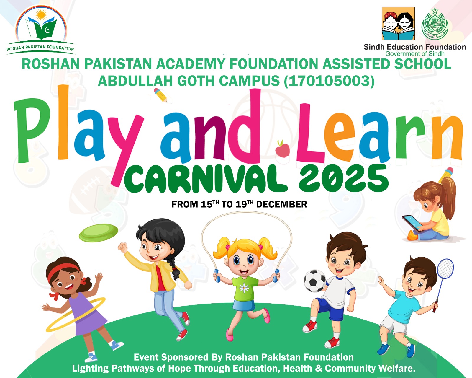 Play & Learn Carnival – Abdullah Goth Campus